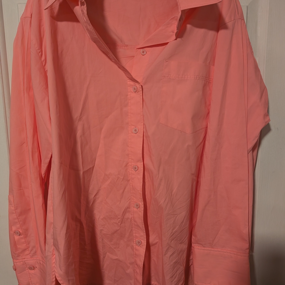 Women's Zara Button Down Shirt Long Sleeve NWOT  Size Medium